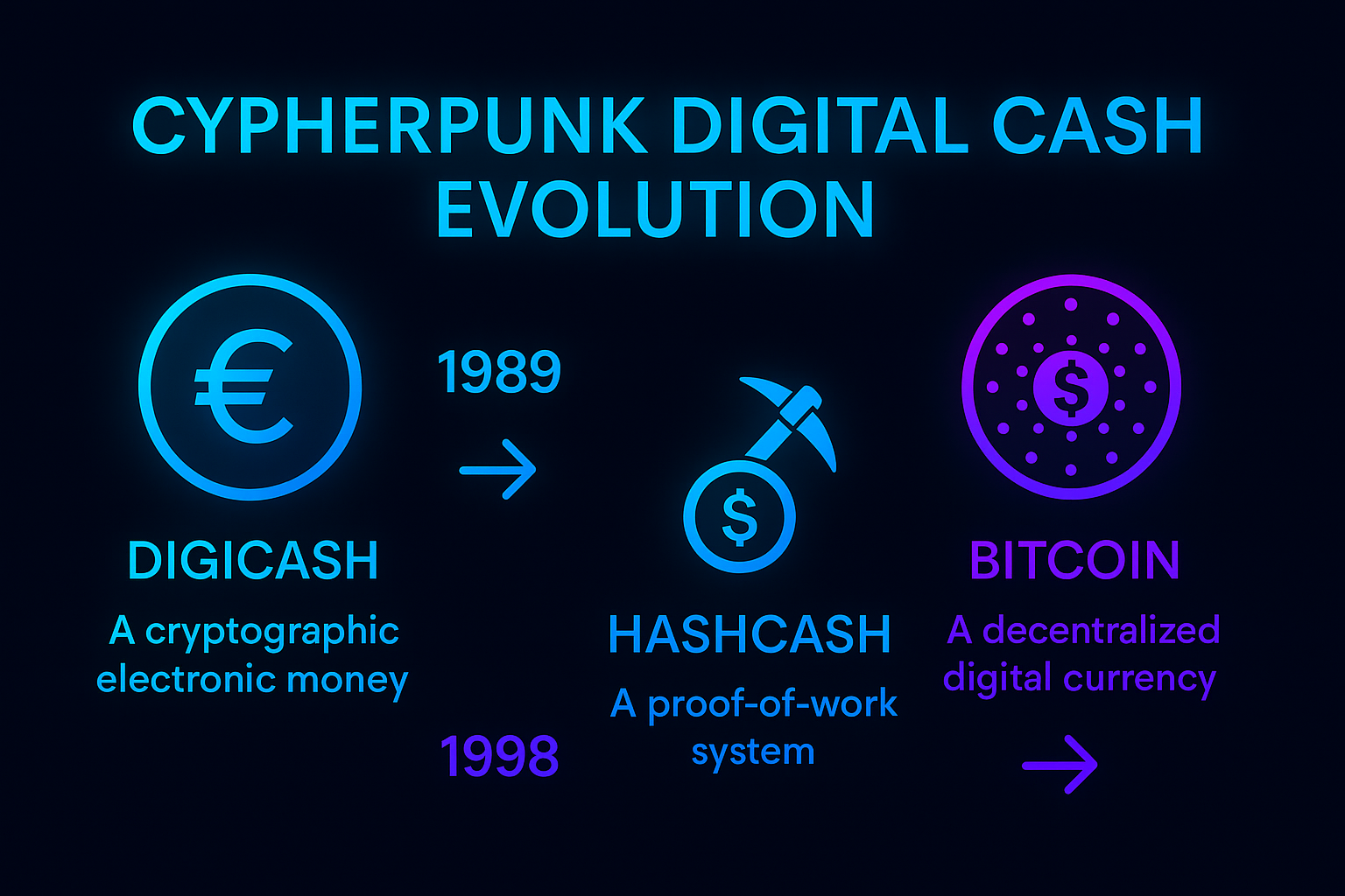 Digital cash evolution