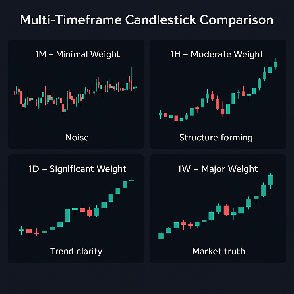 Multi-Timeframe Candlestick Comparison